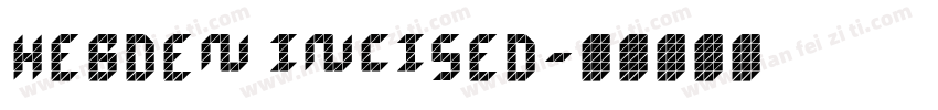 Hebden Incised字体转换